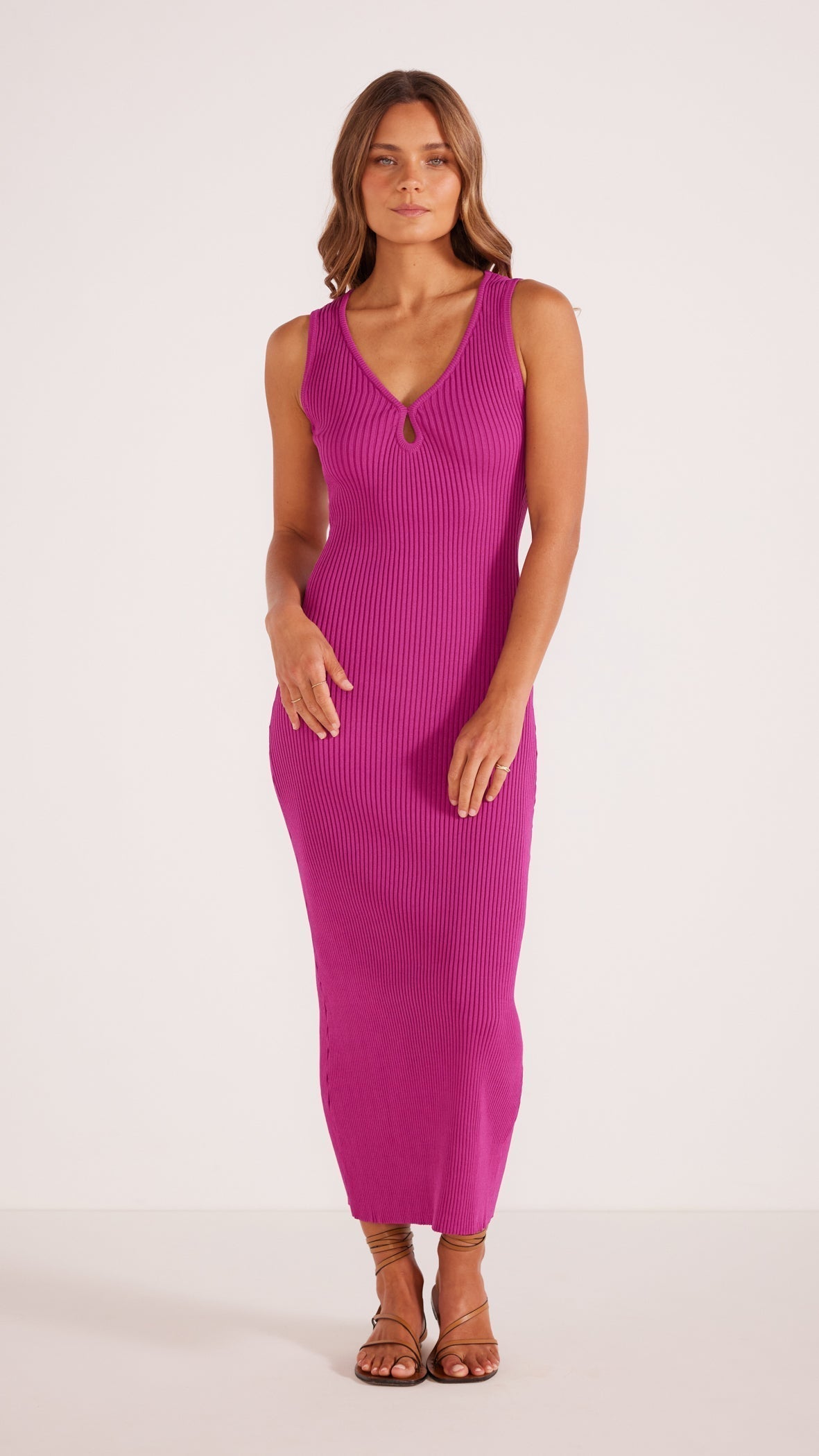 kosa striped knit midi dress Cos Striped Knitted Midi Dress - Black